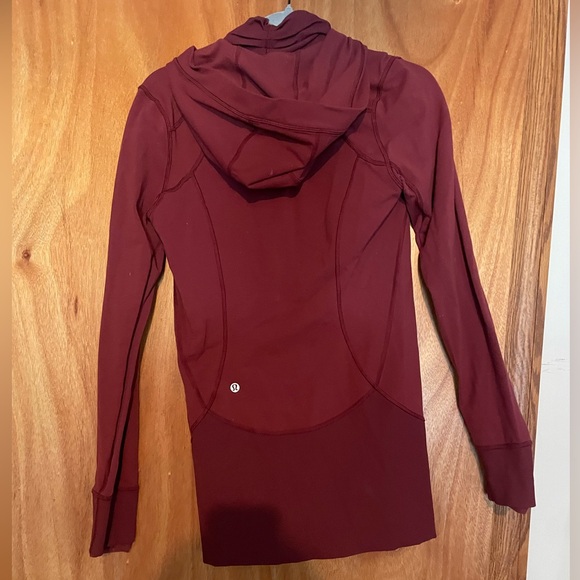 Maroon Lululemon Full Zip Hoodie - Picture 2 of 3